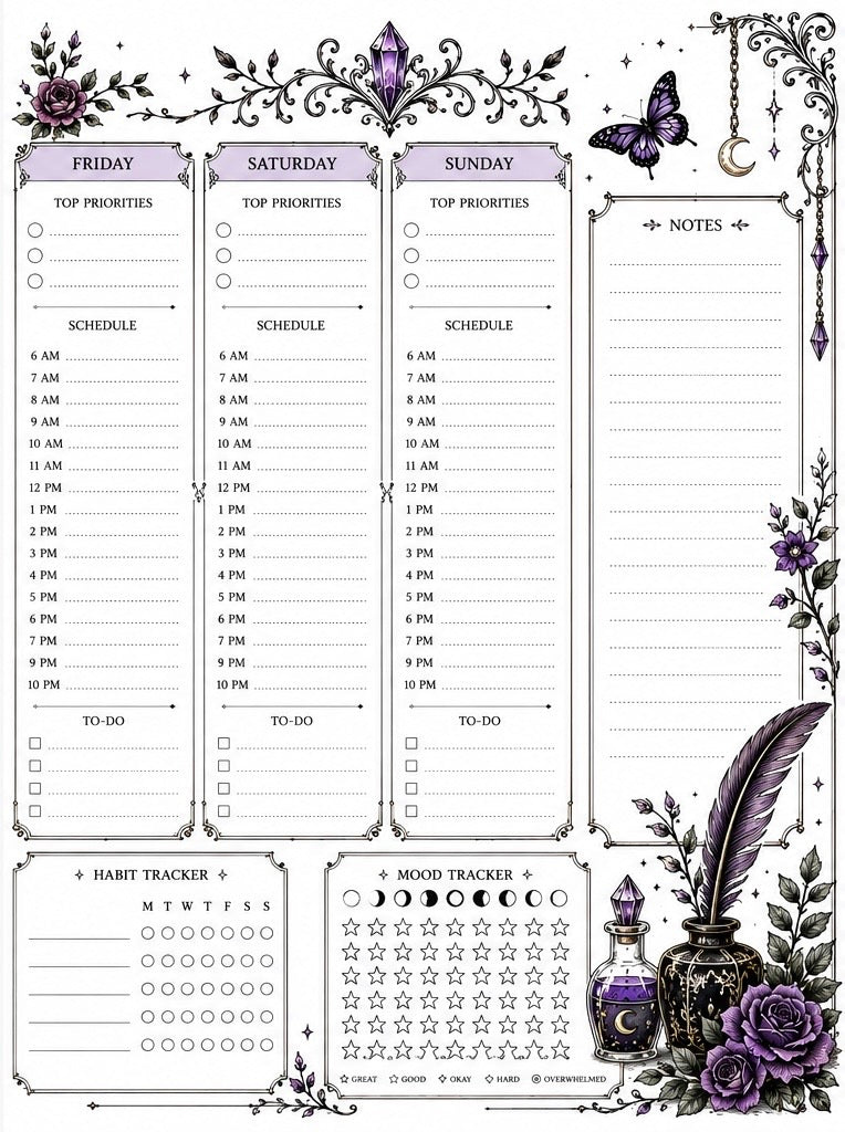 Mystical Intention 9-Disc Planner