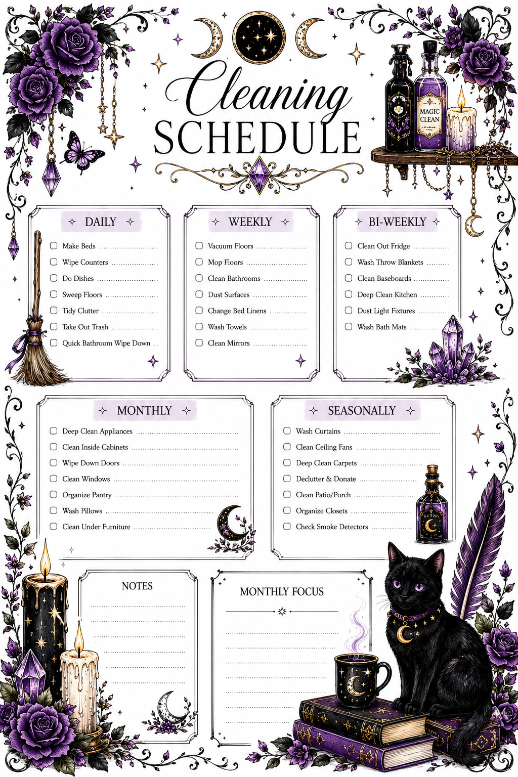 Mystical Intention 9-Disc Planner