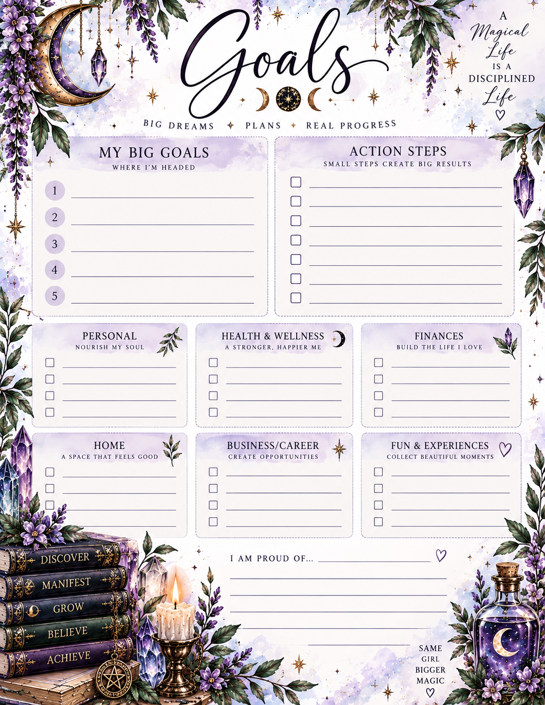 Magical Potions 9 disc Planner/Journal