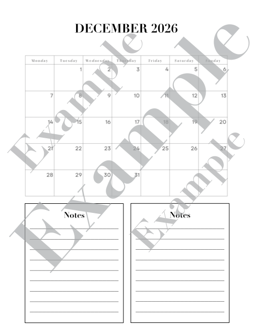 Planner/Journal Pages